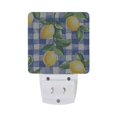 thumbnail image 5 of Yayeee LED Plug in Night Light for The Home with Auto Dusk to Dawn Light Sensors, 2 Pack, Blue Plaid Lemon, 5 of 6