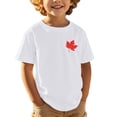thumbnail image 1 of T-Shirt Canadien pour Filles à Imprimé de Feuille d'Érable, Col Rond, Manches Courtes, Tee pour Enfants, Imprimé de Drapeau pour la Fête Nationale, Fête, T-Shirt à Col Rond pour Fille, Fête du Canada, Imprimé de Drapeau Canadien, 1 of 5