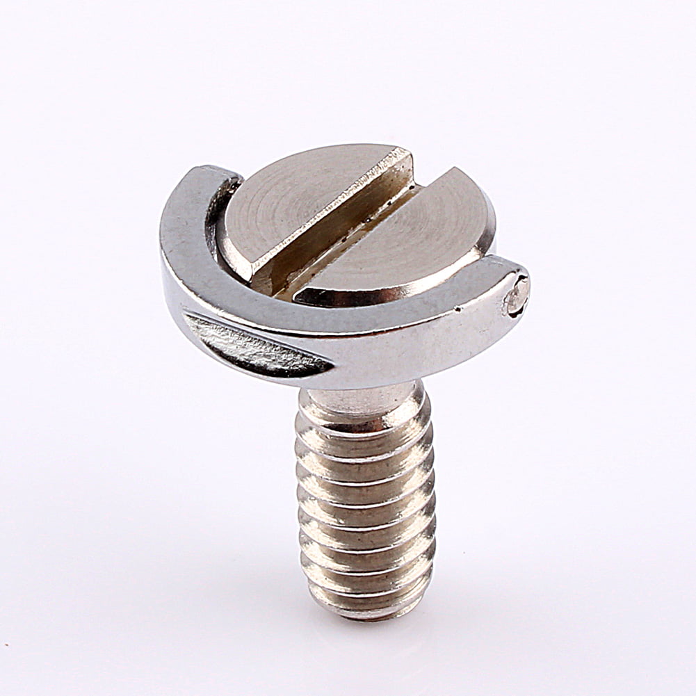 1/4" D-Ring Screw Stainless Steel For Camera Tripod Monopod Quick Release Plate 