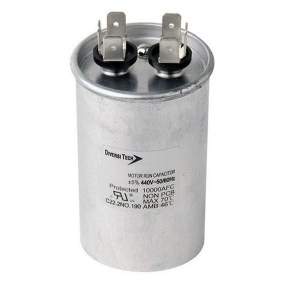 Morris Products T45300R Round Motor Run Capacitor Single Capacitance Can - 440 VAC 30 UF