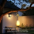 thumbnail image 1 of 12+15 Inch & 19+22 Inch LED Flameless Candle Lantern Set, Decorative Metal Lantern with Remote Control, Battery Operated Flickering Candle for Home Wedding Table Decor, French Gold or Sand Black, 1 of 7