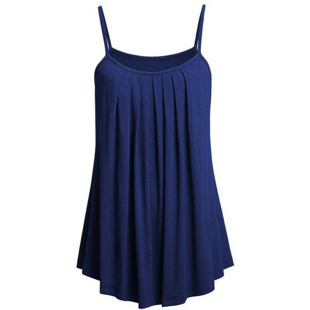 Summer Tankini Workout Tank Tops for Women, 2024 Summer Women Loose Camisole Ladies Solid Color Tank Tops Plus Size