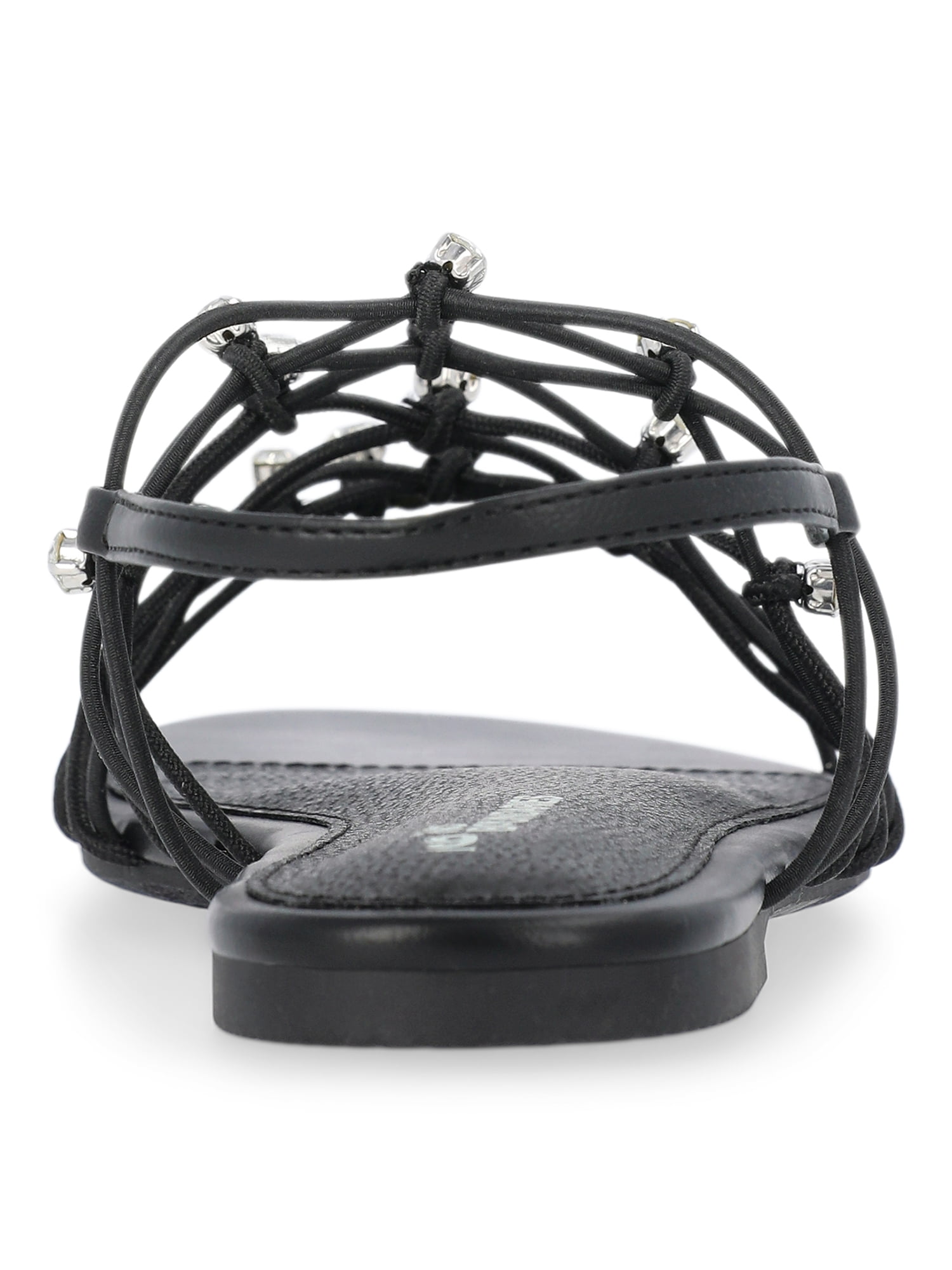 No Boundaries Caged Flat Sandals, Women's