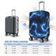thumbnail image 4 of Balery Blue Lightning Funda de equipaje, fundas para maletas, elástica, lavable, protector de maletas, compatible con maletas de 18 a 32 pulgadas-X-Large, 4 of 7