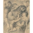 thumbnail image 3 of Richard Cosway 12x14 Black Modern Framed Museum Art Print Titled - Christ Blessing Little Children, 3 of 5
