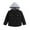 Black, variant on LYMAYTER Kids Toddler Boys Corduroy Jackets for 12m-5 Years Baby Solid Colour Long Sleeve Hooded Outerwear
