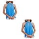 thumbnail image 2 of Blusa Sin mangas Minnieouse para mujer Cuello anudado Transpirable Top de verano Azul XL, 2 of 5