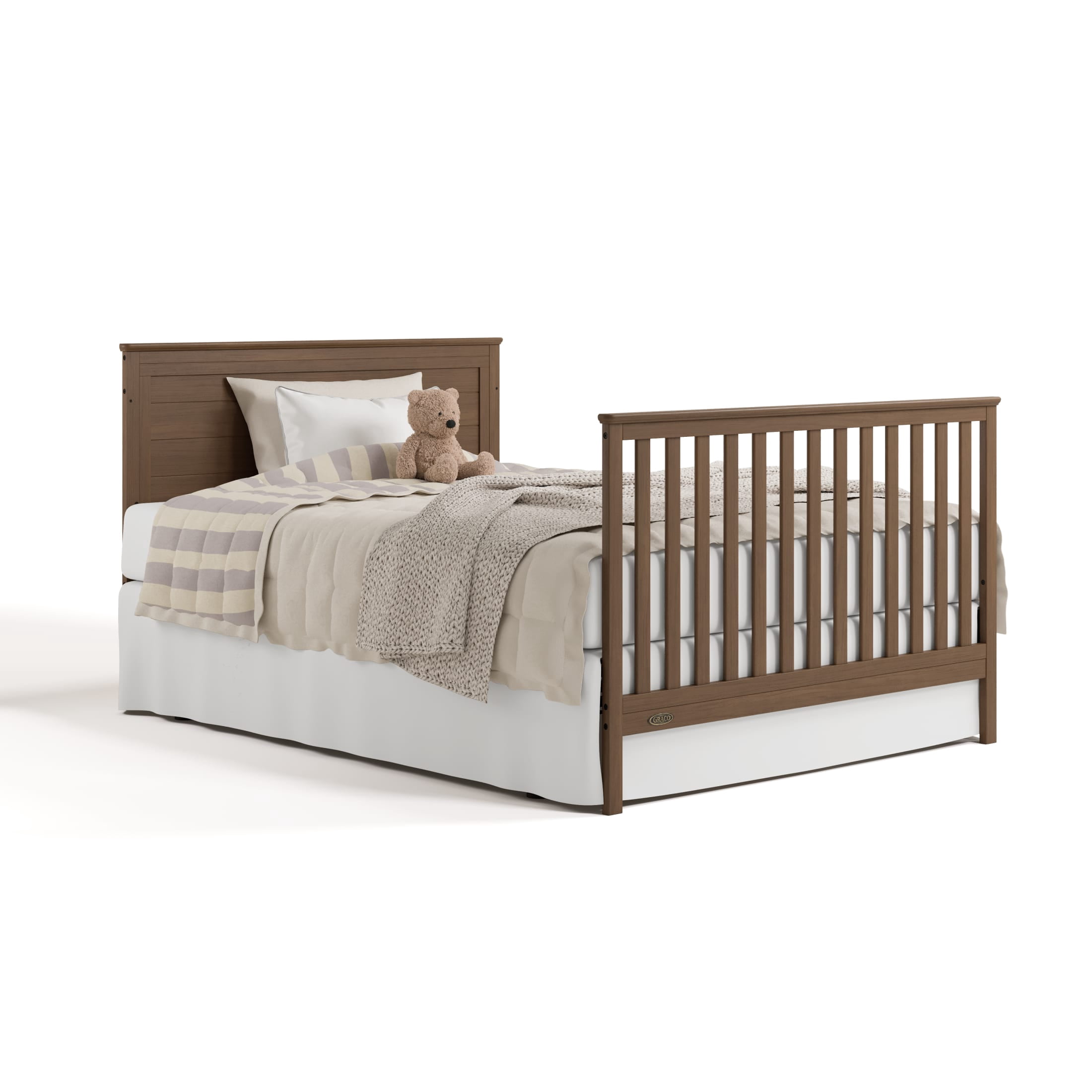 Graco Tristan Convertible Crib With Drawer - Hazelnut