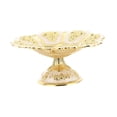 thumbnail image 4 of Cuenco de pedestal decorativo con relieve dorado, frutero, plato para servir aperitivos, bandeja de frutas para mesa de café, cafetería, bar, karaoke,, 4 of 8