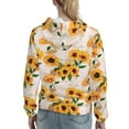 thumbnail image 7 of Salouo Sunflower 5 Pattern Hoodie Sweatshirts for Women, Autumn Pullover Hoodie Workout Sweat Women's Long Sleeve Preppy Sweatshirts-Small, 7 of 7
