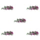 thumbnail image 3 of Planta de flores artificiales Bearachild rosas falsas Colgando seda para Balcón Púrpura, 3 of 6