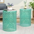 thumbnail image 5 of Joveco Metal Accent Table,Decorative Round End Tables Nightstands, Outdoor Coffee Side Tables for Living Room Bedroom Office, 5 of 8
