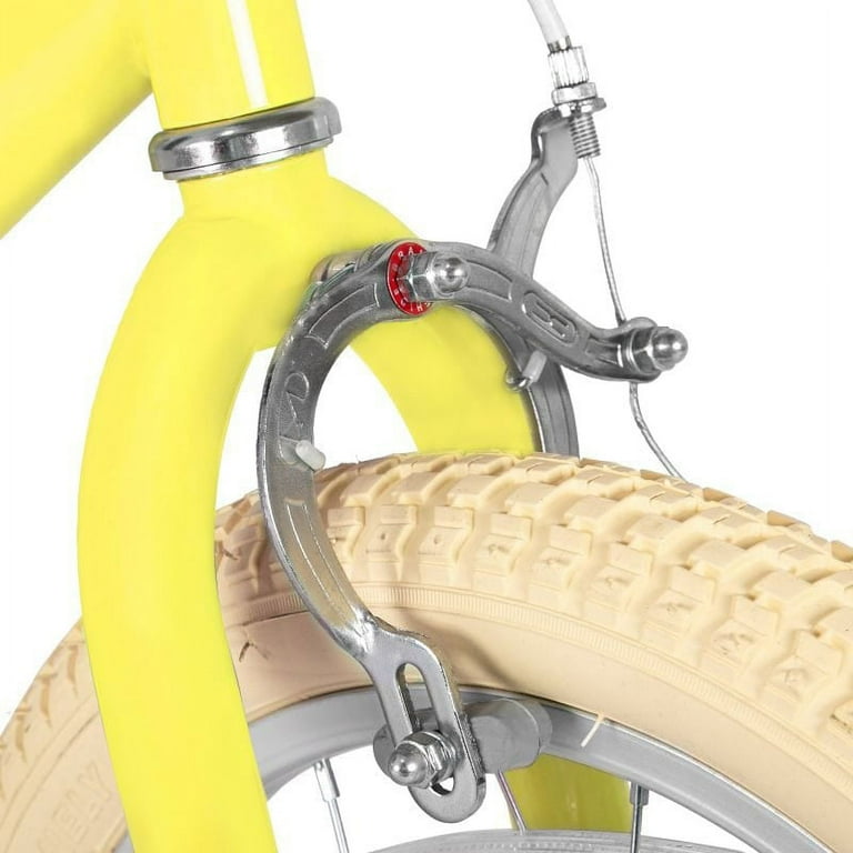 STITCH MANCHI 16 inch kinderfiets met mand en stabilisatoren voor meisjes en jongens van 4, 5, 6, 7 jaar, mintgroen