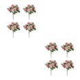 thumbnail image 2 of Guardoinrt 4pcs Good Hand Feeling Artificial Flowers With Good Texture For Sensory Delight For DIY Silk Home Decoration Party Decor Pink 2Set, 2 of 6