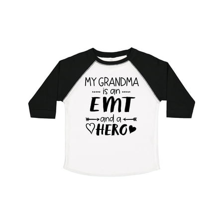 

Inktastic My Grandma is an EMT and a Hero Gift Toddler Boy or Toddler Girl T-Shirt