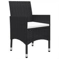 thumbnail image 3 of vidaXL 5 Piece Garden Dining Set Black, 3 of 5