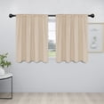 thumbnail image 1 of Cortinas Blackout con Funda para Barra Fácil 42x36 cm Beige 2 Paneles, 1 of 7