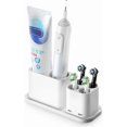 thumbnail image 1 of ALOCEO Electric Toothbrush Holder for Bathroom, 6 Compartments Multifunctional Toothpaste Caddy Toothbrush Organizer for Electric Toothbrush Head, White, 1 of 6