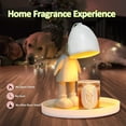thumbnail image 2 of Jinsinto Candle Warmer Lamp with 1 Bulb, Wax Warmer for Scented Candles, Dimmable Electric Wax Burner, Wax Melter, Descending Yankee Candle Light and 3 Wick Candles (Robot, White), 2 of 5