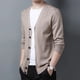 thumbnail image 5 of Suéter de cuello en V de tendencia cálida informal para hombre de punto de primavera y otoño, 5 of 5