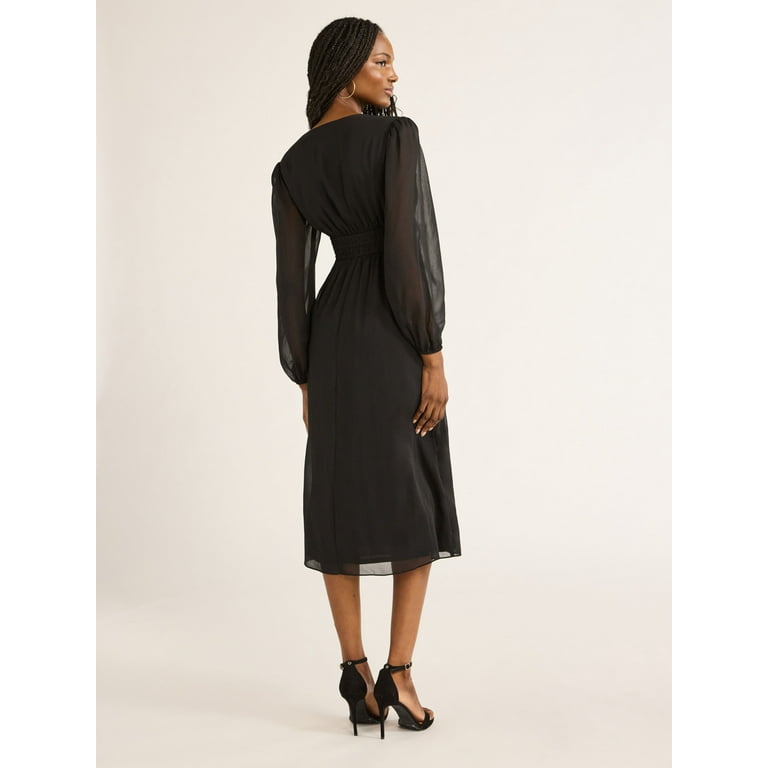 Long sleeve empire dress clearance