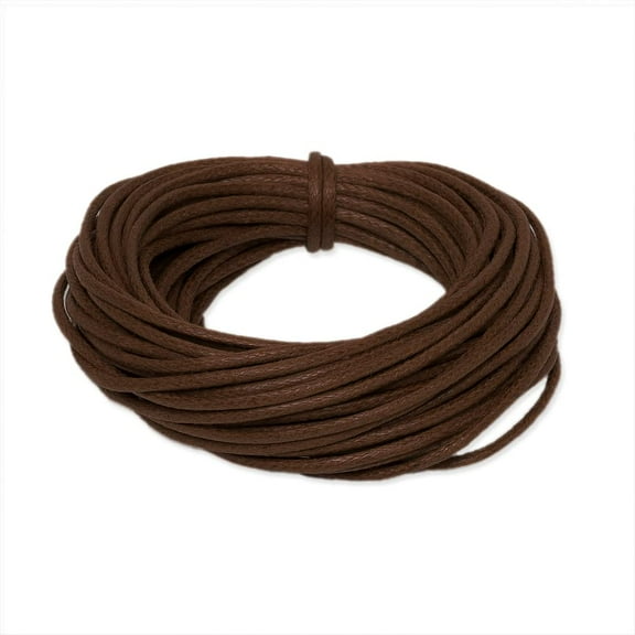 Griffin Waxed Cotton Cord 2mm Dark Brown (5 Meters)