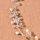 thumbnail image 4 of Nvzi Horquillas para el pelo de boda con flores para novias, peinetas con perlas de cristal, pinzas para el pelo, accesorios para el pelo de boda dorados, joyas plateadas, 4 of 4