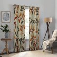 thumbnail image 5 of Facannap Leaf Pattern Perforated Blackout Curtains 2-Pack Fashionable Thermal Insulation Curtains 55x72in, 5 of 8