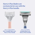 thumbnail image 2 of Harry's Plus Men's Razor Blade Refill Cartridges, 12 Count, 2 of 7