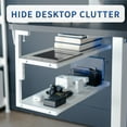 thumbnail image 4 of VIVO White Clamp-on 24" Above or Below Desk 2-Tier Shelving Unit, Desk Organizer, 4 of 8
