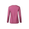 thumbnail image 2 of Blue Mountain Raspberry Coulis Heather-Colored Women's Long-Sleeve T-Shirt,Small, 2 of 2