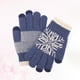 thumbnail image 3 of FELTECHELECTR Guantes de punto gruesos de jacquard para pantalla táctil, cálidos, resistentes al viento y antideslizantes para exteriores (azules), 3 of 6