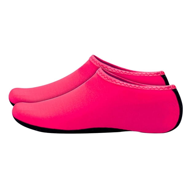 Calcetines Antideslizantes para Nadar en La Piscina Color para Hombres Y Mujeres (Rose Red M)