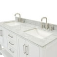 thumbnail image 4 of Ariel S061DCW2RVOWHT Magnolia 60" Free Standing Double Basin Vanity Set - White, 4 of 7