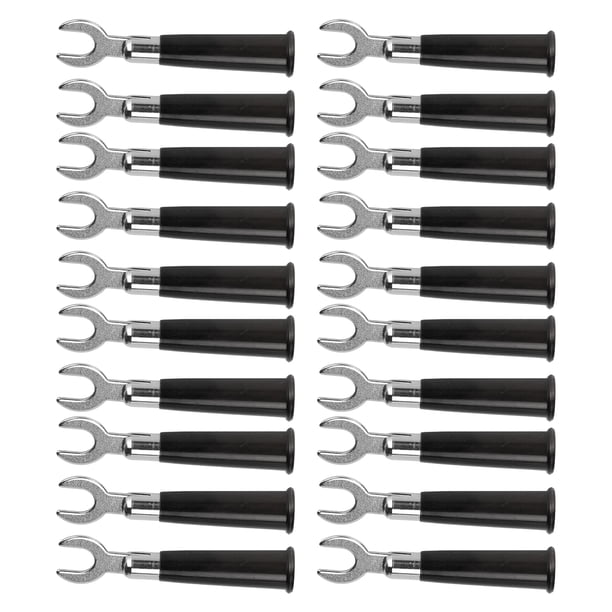 20 terminales de crimpado eléctricos tipo U/Y de 6 mm, conectores de cable de horquilla con aislamiento para equipos electrónicos industriales, color negro