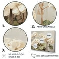 thumbnail image 3 of Designart "Beige Geraniums In Minimalism III" Geraniums Floater Framed Wall Art Prints, 3 of 5