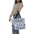 thumbnail image 6 of Disney Lilo & Stitch Large Tote Bag Zipper Beach Travel Bag Water Bottle Pockets, 6 of 9