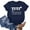 Navy, variant on Rezuofi 2 Pcs Womens Funny Aunt Gift T-Shirt with Sayings TITI Tees Short Sleeve Letter Printed Tops Summer Fashion Graphic Shirts