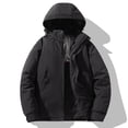 thumbnail image 4 of Men's Color Block Loose Casual Warm Windproof Waterproof Long-Sleeve Outerwear With Detachable Hood Leisure Oversize Jackets for Men, 4 of 7