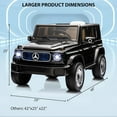 thumbnail image 6 of NEILA Mercedes-Benz EQG Licensed 12V Kids Ride on Car Electric Fun Toys，9AH Battery Powered with Parent Remote Control, Full Car LED Lights, Spring Suspension, Music for 3-8 Years Kids, Black, 6 of 6