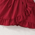 thumbnail image 6 of CAICJ98 Toddler Girl Dress Summer Ruffle Sleeve Tutu Princess Casual Knit Dresses for Girls Red,7-8 Years, 6 of 7