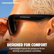 Grinderpunch XL Polarized Mens Oversized Sunglasses Big Heads Wide Face Large Head Fit Sports Driving Fishing Extra Wide Sunglasses