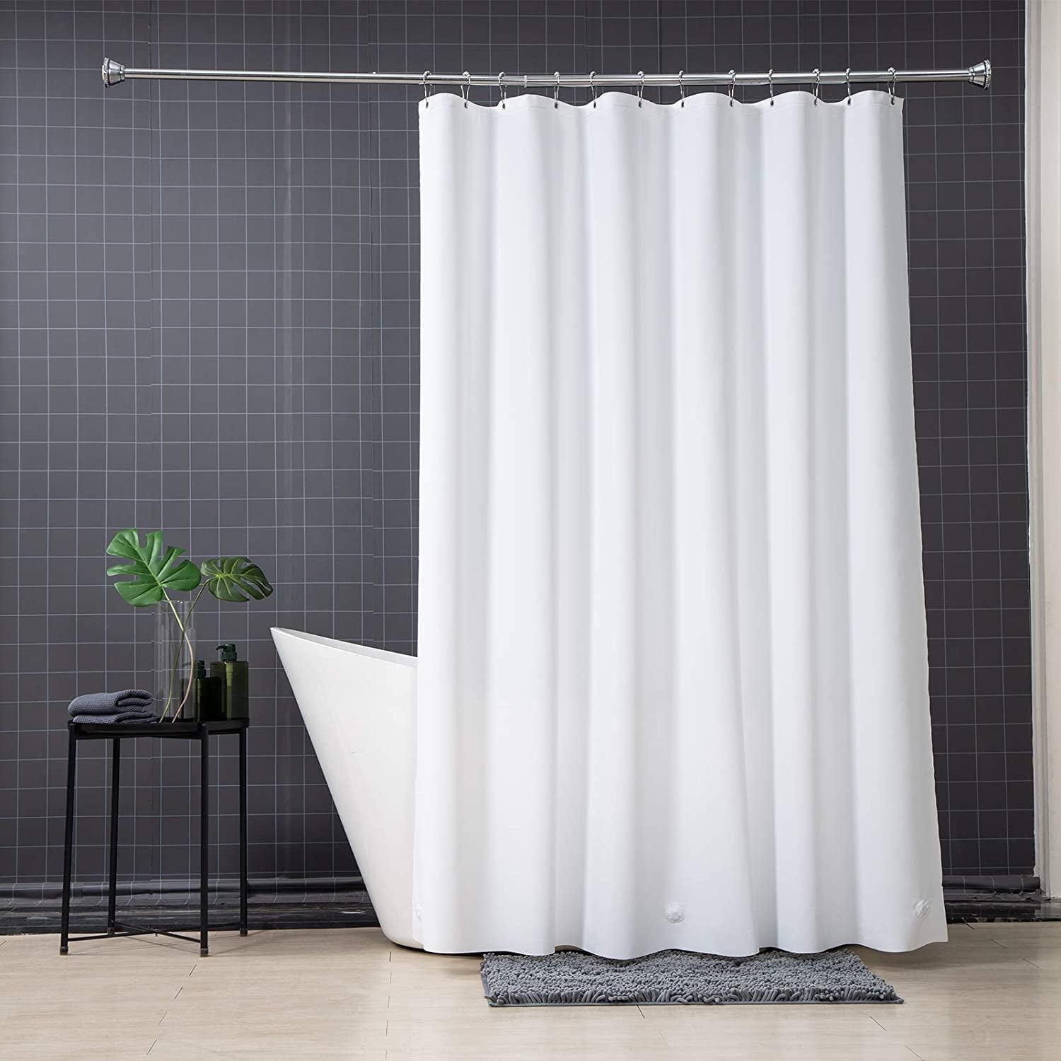 Compuye Shower Liner Clear Plastic Extra Long Curtain Liners With