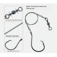 thumbnail image 4 of 20Pcs Fishing Circle Hooks Rigs Saltwater Catfish Fishing Leader Hook Rigs Bass, 4 of 12