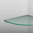 thumbnail image 5 of Dulles Glass 16" x 16" Quarter Round Floating Glass Shelf - Shelf Only - Tempered - 3/8" Thick - Flat Polished, 5 of 7