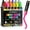 Classic, variant on Window Markers, Jumbo Chalk Markers for Blackboard, Washable Car Marker for Chalkboard,Glass Mirrow,10mm Thick Tip12 Colors With Metallic Colors