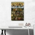 thumbnail image 2 of ARTCANVAS Mystic Nativity 1500 Canvas Art Print by Sandro Botticelli - Size: 26" x 18" (0.75" Deep), 2 of 9