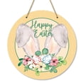 thumbnail image 1 of Deals Of The Day Clearance Prime New Easter Decoration Wooden Rural House Number Sign Spring Ear Corridor Decoration Hanging Sign. Yellow, 1 of 5