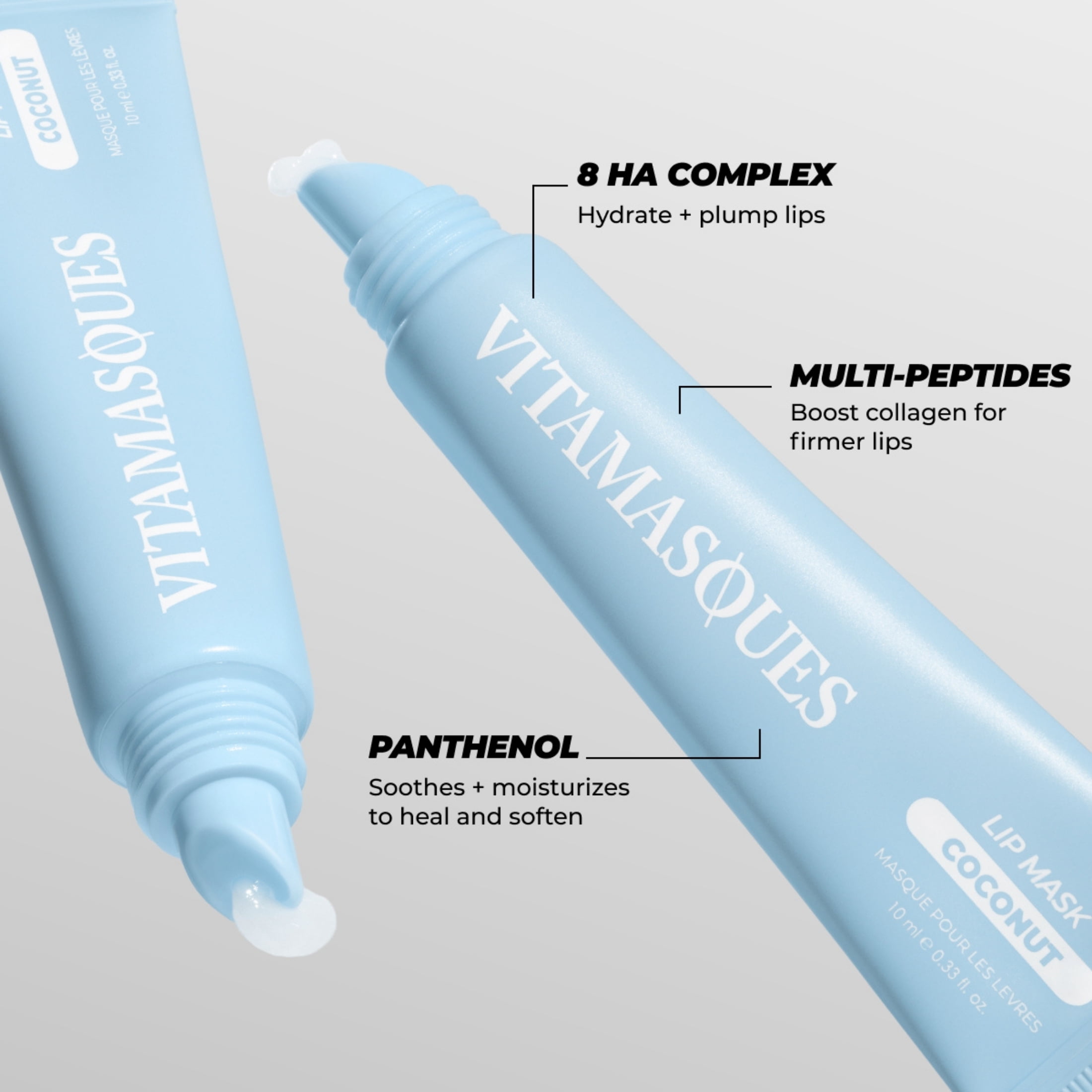Vitamasques Nourishing & Repairing Lip Mask, Coconut, 0.33 oz