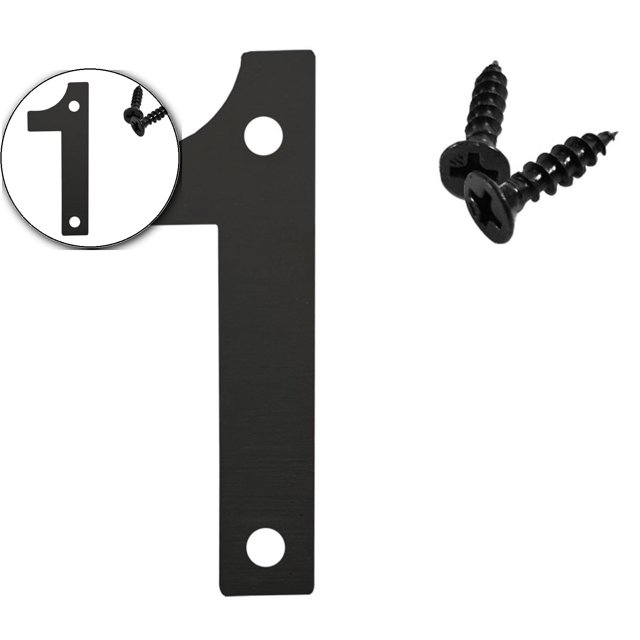 Dvruxg Metal Door Numbers, Home Address Numbers, Metal Outdoor Mailbox Number, Address Letters, Modern Metal Numbers Letters for Homes, Apartments, Hotels, Garages, Farms (3.5 Inches)